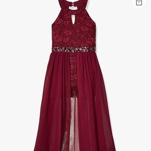 NWT High neck maxi romper/dress size 12 girls